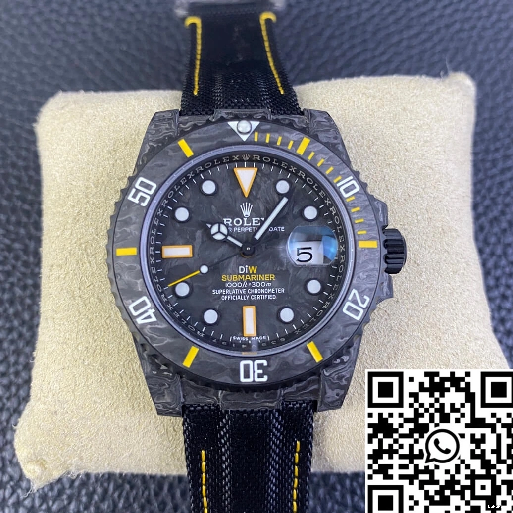 DIW Black Bezel Submariner Factory Fiber Rolex VS Carbon 1010